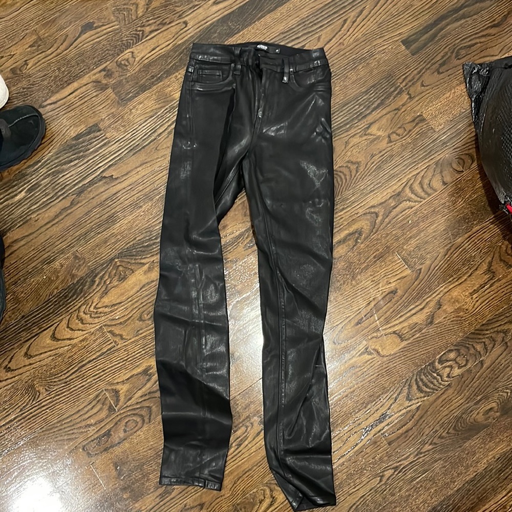 shinny  jeans (leather feel)